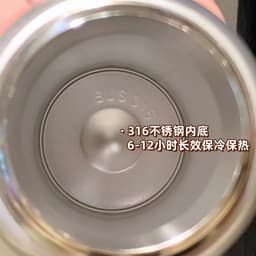 Bình giữ nhiệt CUTE THERMOS CUP hoạ tiết gấu và mèo bắt mắt , Cốc nước có quai xách và voi nhiều màu 4