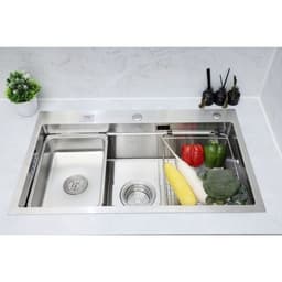 Chậu rửa bát 1 hố Keeper CR02-7846 | Chậu rửa 1 hố cao cấp Inox 304 | Có kèm đầy đủ phụ kiện 3