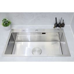 Chậu rửa bát 1 hố Keeper CR02-7846 | Chậu rửa 1 hố cao cấp Inox 304 | Có kèm đầy đủ phụ kiện 2
