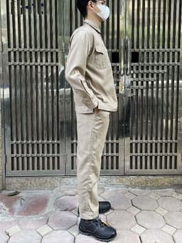 [LẺ ÁO] Bảo Hộ Lao Động UNTG Màu Nâu May Kĩ Chất Vải Kaki Nam Định Mềm Mát Bảo Hộ Thợ Điện, Sửa Xe 3