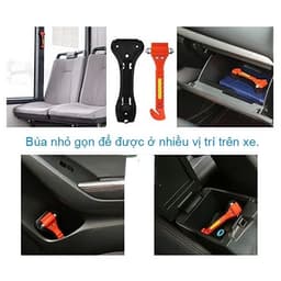 Búa phá kính ô tô, búa đập kính thoát hiểm khẩn cấp, búa phá kính đa năng 3