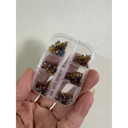 Đá Chân Lưới 6 Ô Vuông Hàng Đẹp Siêu Sáng Trong Suốt Dành Cho Sản Phẩm Nail Art 4