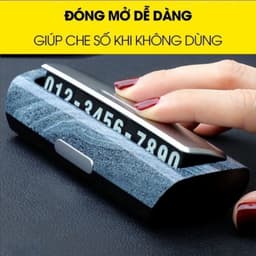 Bảng số điện thoại trên ô tô YUMCHO, bảng ghi số đIện thoại gắn taplo để lại số khi đỗ xe chất liệu cao cấp 3