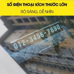 Bảng số điện thoại trên ô tô YUMCHO, bảng ghi số đIện thoại gắn taplo để lại số khi đỗ xe chất liệu cao cấp 5