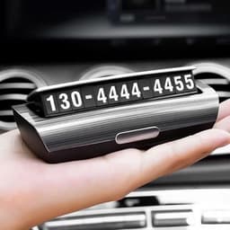 Bảng số điện thoại trên ô tô YUMCHO, bảng ghi số đIện thoại gắn taplo để lại số khi đỗ xe chất liệu cao cấp 7
