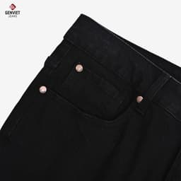 Quần bò nam GENVIET JEANS vải denim dáng Col cơ bản quần jean nam dáng slimfit basic dễ phối đồ 8768 3