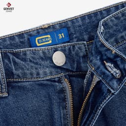 Quần bò nam GENVIET JEANS vải denim dáng Col cơ bản quần jean nam dáng slimfit basic dễ phối đồ 8768 2