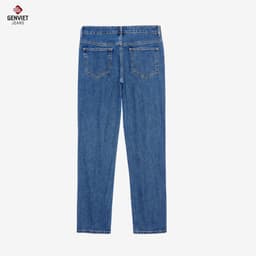 Quần bò nam GENVIET JEANS vải denim dáng Col cơ bản quần jean nam dáng slimfit basic dễ phối đồ 8768 8