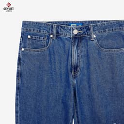 Quần bò nam GENVIET JEANS vải denim dáng Col cơ bản quần jean nam dáng slimfit basic dễ phối đồ 8768 4