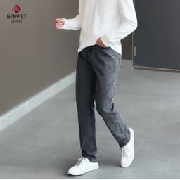 Quần Dài Nam G - JEANS Vải Jean Co Giãn Đơn Giản Dáng Col Cơ Bản, Quần Jeans Nam Dáng Cơ Bản 8766 3