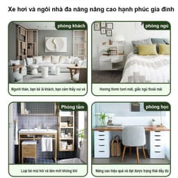 Sáp thơm ô tô cao cấp THALO, sáp thơm ô tô hương thơm tự nhiên dịu nhẹ thoải mái thiết kế sang trọng 9