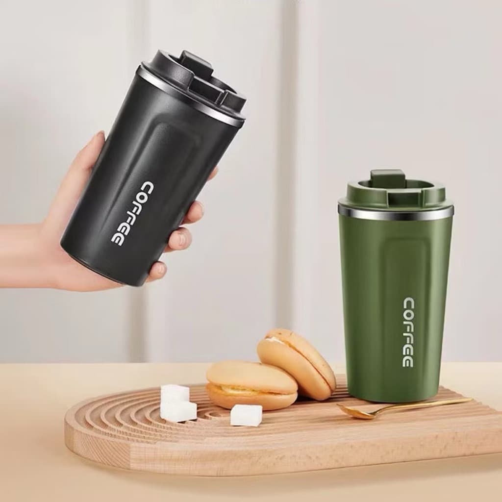 Bình Giữ Nhiệt Inox 304 Coffee Phong Cách Hiện Đại . Cốc Đựng Cafe Giữ Nhiệt Đi Học , Đi Làm