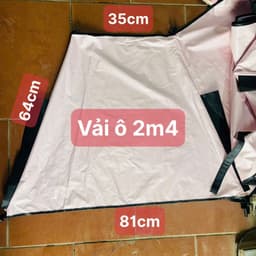 ( vải dầy đẹp) Vải ô ,áo ô mingtu và vải ô trơn thay thế có size -2.4m vải dầy đẹp 3