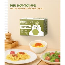Hộp 100 Màng Bọc Thực Phẩm Treo Tường TopGia Cao Cấp - Tặng kèm Nam Châm tiện lợi! 6