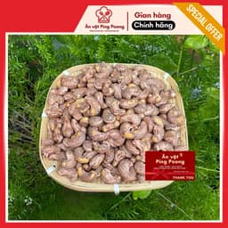 [250G-1KG] Hạt điều vỏ lụa RANG MUỐI, HẠT ĐIỀU ĂN LIỀN, HẠT ĐIỀU CÒN VỎ 2