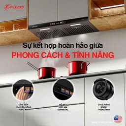 Máy hút mùi âm tủ TURBO FULCO JP350K7 Công suất hút khủng 1500m3/h, siêu êm, bảo hành 3 năm, hàng chính hãng 5