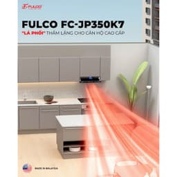 Máy hút mùi âm tủ TURBO FULCO JP350K7 Công suất hút khủng 1500m3/h, siêu êm, bảo hành 3 năm, hàng chính hãng 9