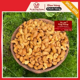 Hạt Điều Rang Tỏi Ớt Hương Vị Truyền Thống Qùa Biếu Tết, Snack Hạt Ăn Liền Giòn Thơm Vị Cay Mặn Ngọt 2
