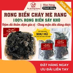 [150G] Rong biển cháy mè rang, RONG BIỂN SẤY GIÒN MÈ TRẮNG, RONG BIỂN SẤY MÈ ĂN LIỀN 1