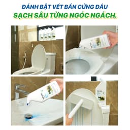 Nước tẩy bồn cầu Topgia 500ml hương Thông / Đào / Nho, thùng 4 chai tiết kiệm - Tạp hoá Gemgem 5