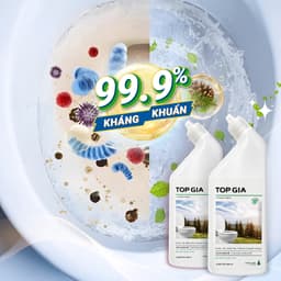 Nước tẩy bồn cầu Topgia 500ml hương Thông / Đào / Nho, thùng 4 chai tiết kiệm - Tạp hoá Gemgem 6