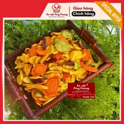 [Lon 200G] Rau củ quả sấy giòn, RAU CỦ SẤY, RAU CỦ QUẢ SẤY KHÔ, THẬP CẨM SẤY, RAU CỦ SẤY GIÒN 2