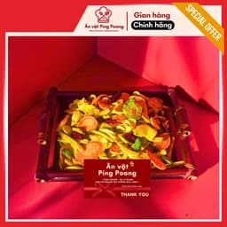 [Lon 200G] Rau củ quả sấy giòn, RAU CỦ SẤY, RAU CỦ QUẢ SẤY KHÔ, THẬP CẨM SẤY, RAU CỦ SẤY GIÒN 3
