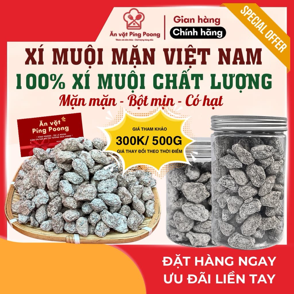 Xí Muội Việt Nam Cao Cấp, Xí Muội Có Hạt Loại Thượng Hạng, Xí Muội Bột Trắng Chất Lượng