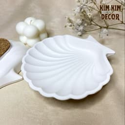 Khay sò thạch cao đựng phụ kiện, nhẫn, trang sức, nail chụp ảnh sản phẩm đẹp 3