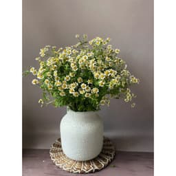 Lọ hoa decor gốm sứ Bát Tràng vân ganh men atlantic và nâu mộc dáng bóng đèn 8