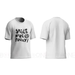 Áo thun Unisex Nam Nữ in chữ SMILE MORE TODAY, chất cotton 100% - BOONE - BNE00013 2