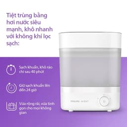 Máy tiệt trùng và sấy khô bình sữa Philips Avent SCF293.00 - Bảo Hành 24 Tháng Toàn Quốc 7