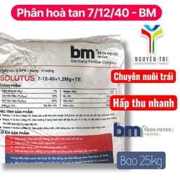 Phân bón NPK Solutus 7-12-40+1.2Mg+TE - Tan hoàn toàn -Giúp trái to, tăng độ ngọt, nặng ký, bao 25kg 3