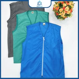Áo Ghile Phòng Sạch UNTG Chống Tĩnh Điện, Áo Tĩnh Điện Ba Lỗ Đủ Màu Công Nhân, Công Xưởng 2
