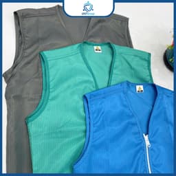 Áo Ghile Phòng Sạch UNTG Chống Tĩnh Điện, Áo Tĩnh Điện Ba Lỗ Đủ Màu Công Nhân, Công Xưởng 3