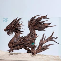 Limited | Layout Thuỷ Sinh Thủy Sinh Rồng Châu Á Nghệ Thuật Chế Tác Thủ Công Từ Gỗ Lũa | RF Aquarium 6