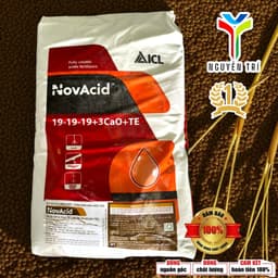 Phân bón NPK NovAcid 19-19-19+3CaO+TE - ICL Israel - Dưỡng cây, lá xanh, tan hoàn toàn, bao 25kg 3