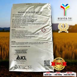 Phân bón NPK NovAcid 19-19-19+3CaO+TE - ICL Israel - Dưỡng cây, lá xanh, tan hoàn toàn, bao 25kg 5