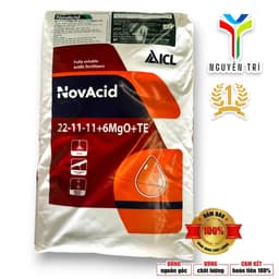 Phân bón NPK NovAcid 22-11-11+6MgO+TE - ICL Israel - Dưỡng chồi, phát đọt, xanh lá, bao 25kg 1