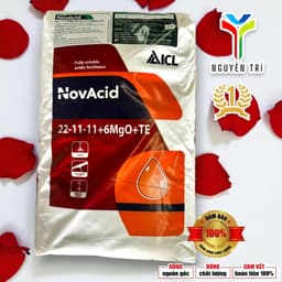 Phân bón NPK NovAcid 22-11-11+6MgO+TE - ICL Israel - Dưỡng chồi, phát đọt, xanh lá, bao 25kg 3