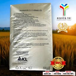 Phân bón NPK NovAcid 22-11-11+6MgO+TE - ICL Israel - Dưỡng chồi, phát đọt, xanh lá, bao 25kg 6