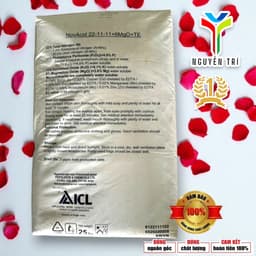 Phân bón NPK NovAcid 22-11-11+6MgO+TE - ICL Israel - Dưỡng chồi, phát đọt, xanh lá, bao 25kg 5