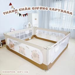 Thanh chắn giường Honper hình Capybara an toàn cho bé 2