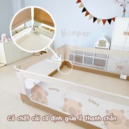 Thanh chắn giường Honper hình Capybara an toàn cho bé 6