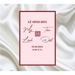 TA 115 - bảng gia tiên, bảng tên cô dâu chú rễ, bảng welcome 3