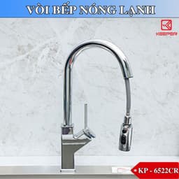 Vòi rửa rút cao cấp Keeper KP-6522CR | Vòi rửa bát 2 đường nóng lạnh | Hàng chính hãng 2