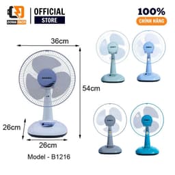 Quạt bàn nhỏ Senko B1216 lồng 30cm 40W 3 cấp độ gió để phòng ngủ phòng học bảo hành 24 tháng 5