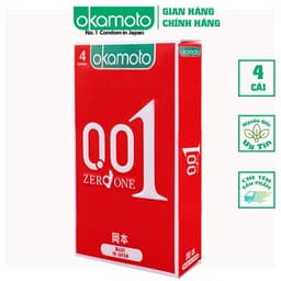 Bao cao su Okamoto 0.01 PU Siêu mỏng Truyền Nhiệt Nhanh 1