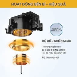 Ấm Đun Siêu Tốc Bluestone KTB-3457, Thân Ấm 2 Lớp Nhựa PP và Inox 304, 1800w-1.5Lit, Hàng Chính Hãng 5