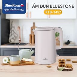 Ấm Đun Siêu Tốc Bluestone KTB-3457, Thân Ấm 2 Lớp Nhựa PP và Inox 304, 1800w-1.5Lit, Hàng Chính Hãng 2